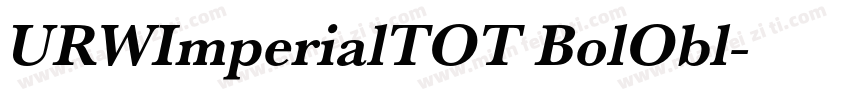 URWImperialTOT BolObl字体转换